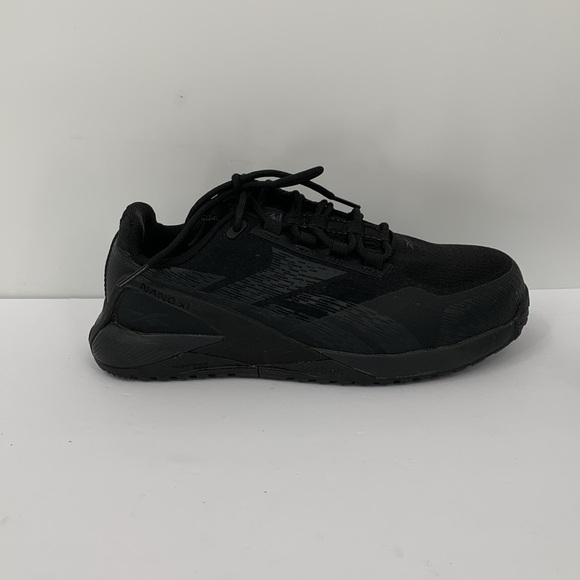 Reebok Nano X1 Adventure work shoe sneaker black composite safety toe women 7.5 - Picture 1 of 7